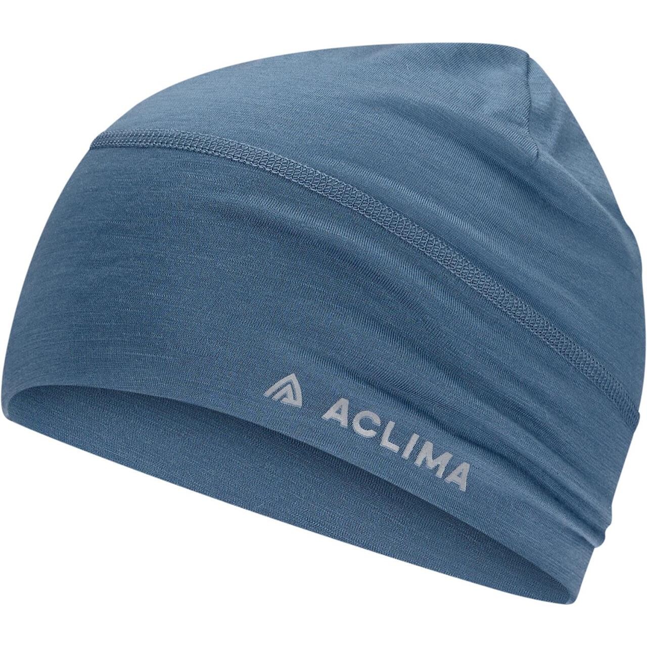 Aclima Lightwool Beanie Blå Blue Fusion One Size
