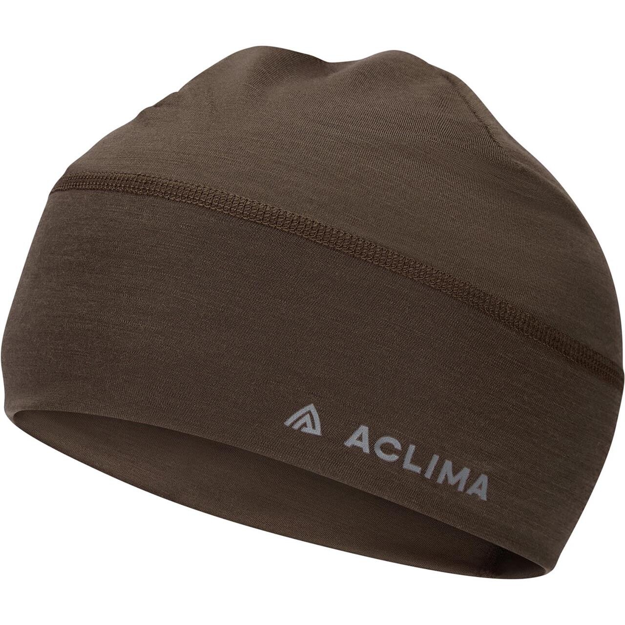 Aclima Lightwool Beanie Brun Dark Earth One Size