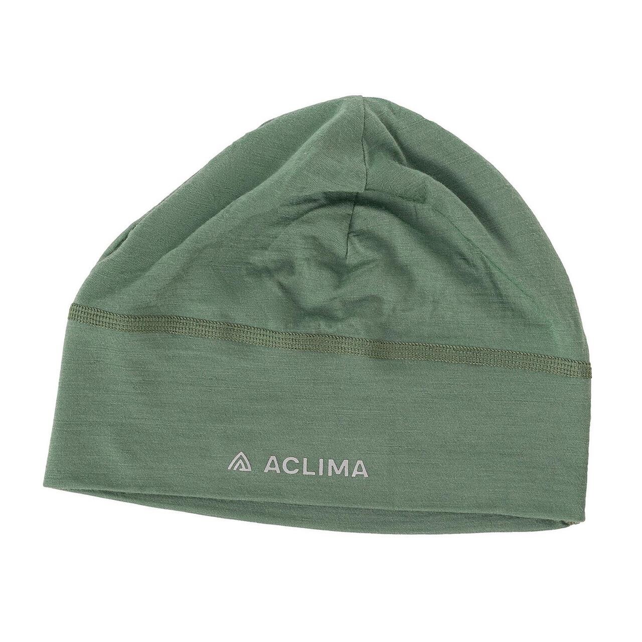 Aclima Lightwool Beanie Grøn Dark Ivy One Size