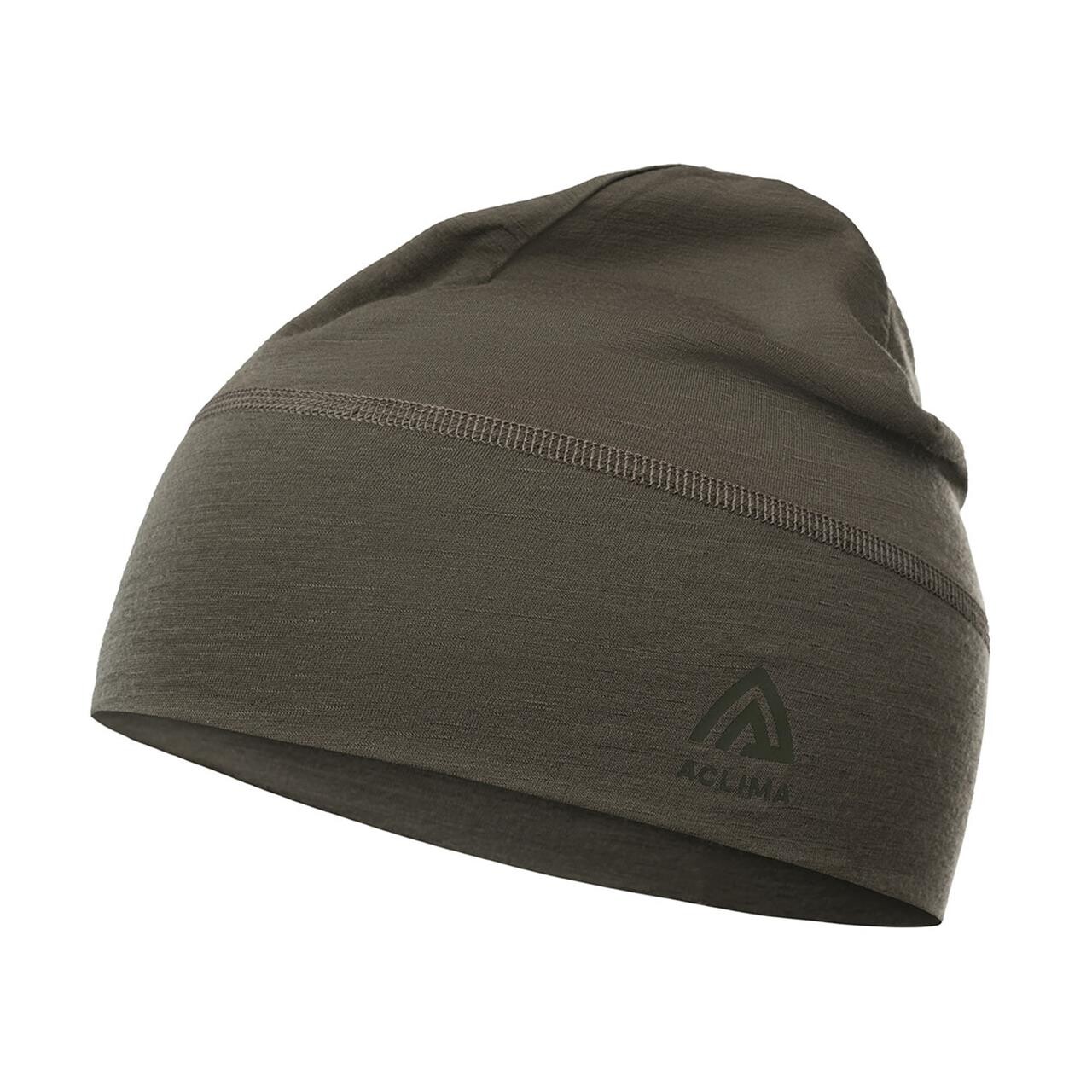 Aclima Lightwool Beanie Grøn Tarmac One Size