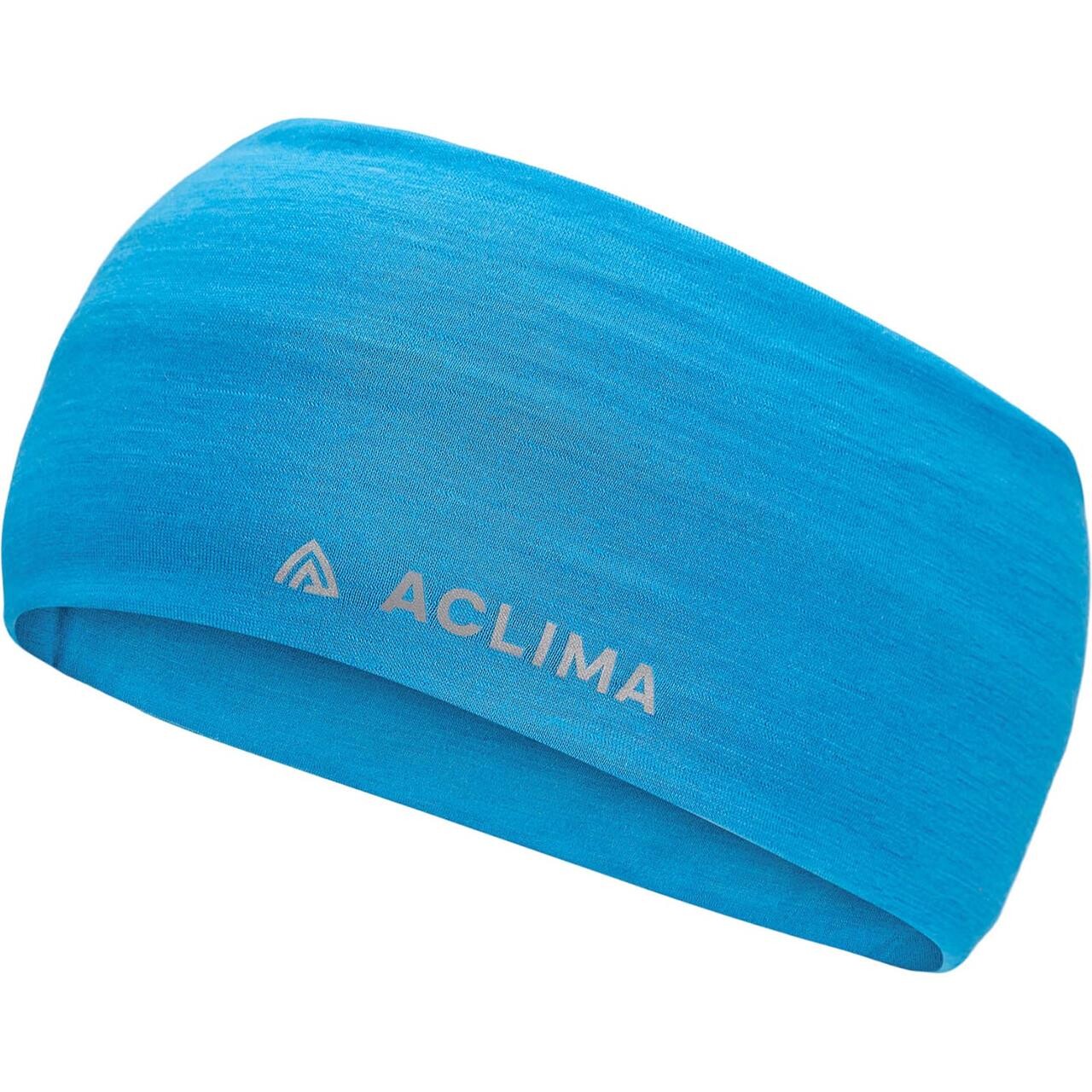 Aclima Lightwool Headband Blå Bluejay