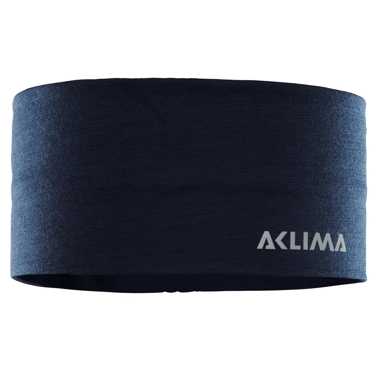Aclima Lightwool Headband Blå Navy Blazer
