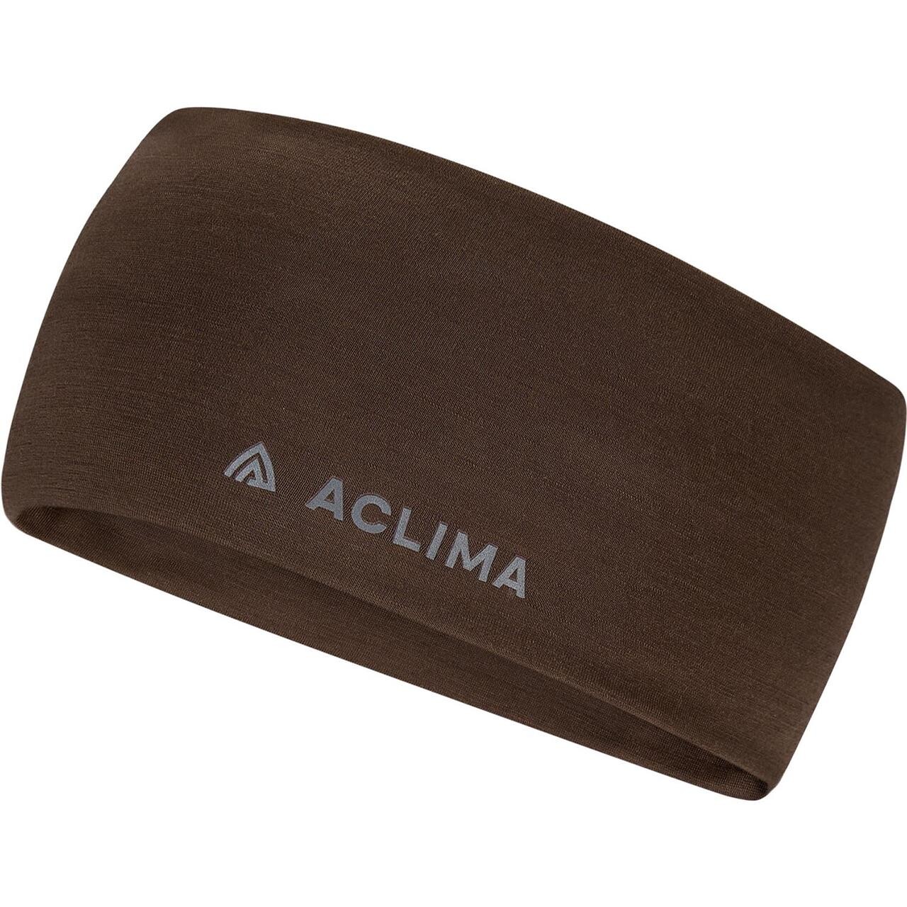 Aclima Lightwool Headband Brun Dark Earth