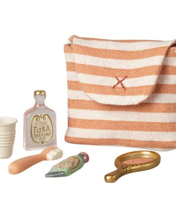 Maileg Tandbørstesæt Mus Rødstribet