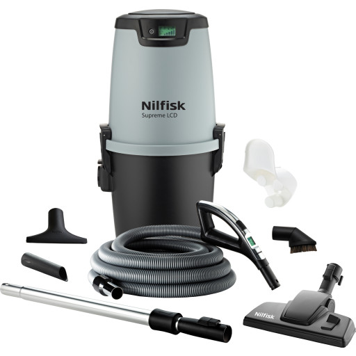 Nilfisk Alt Centralstøvsuger Med Deluxe Slange Lcd Til 500 M