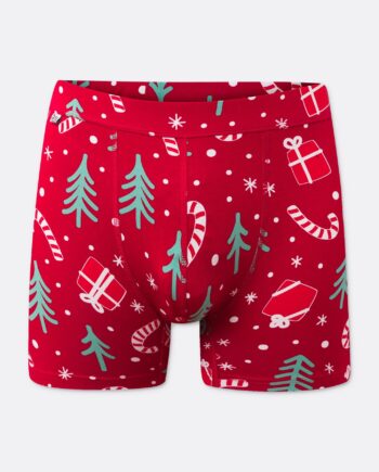 Rød Julemønster Boksershorts