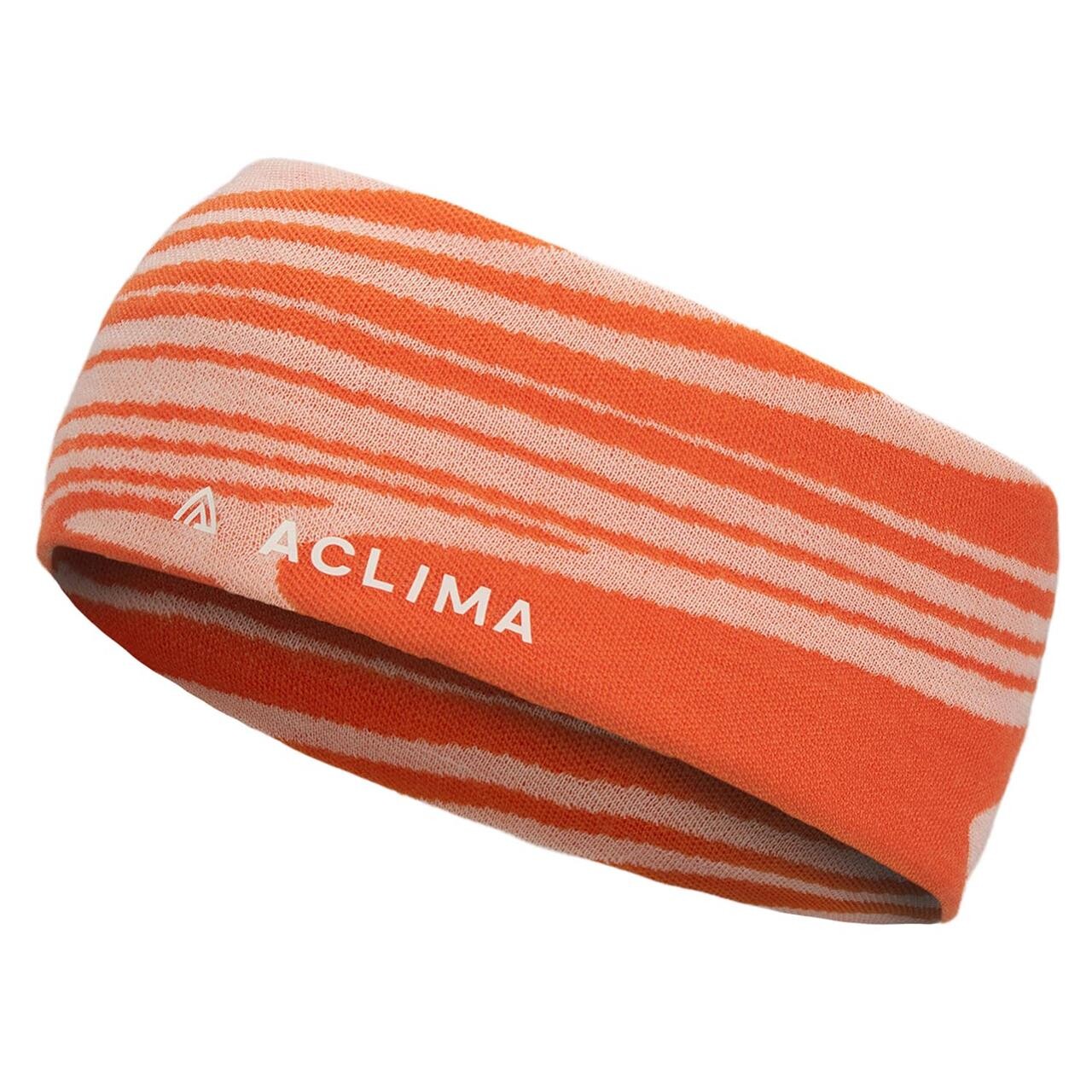 Aclima Warmwool Motion Headband Orange Signature Motion One Size