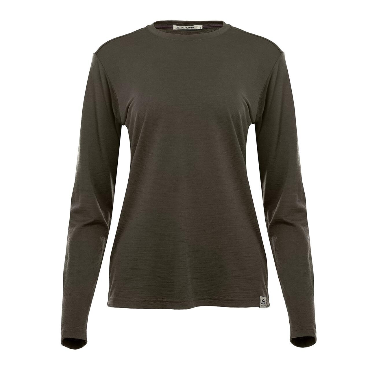 Aclima Womens Lightwool 180 Crewneck Grøn Tarmac Large