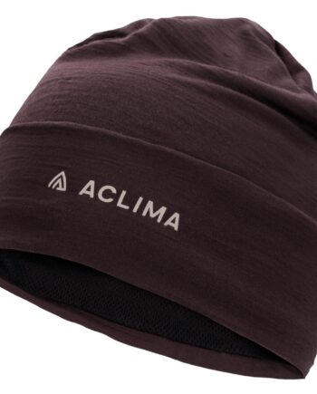Aclima Woolnet Light Beanie Lilla Chocolate Plum Large Large