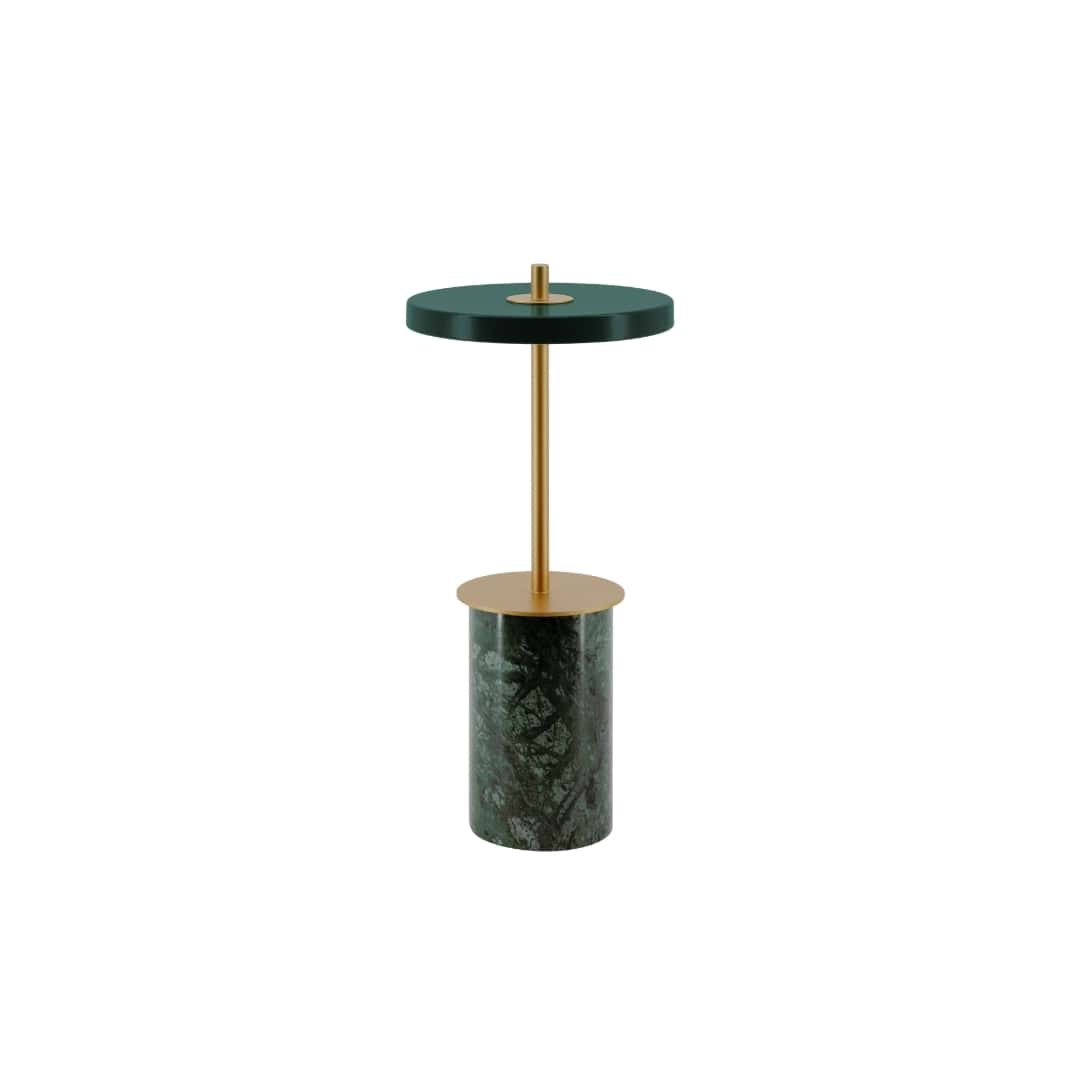 Asteria Move Mini Bordlampe Grøn Marmor Umage