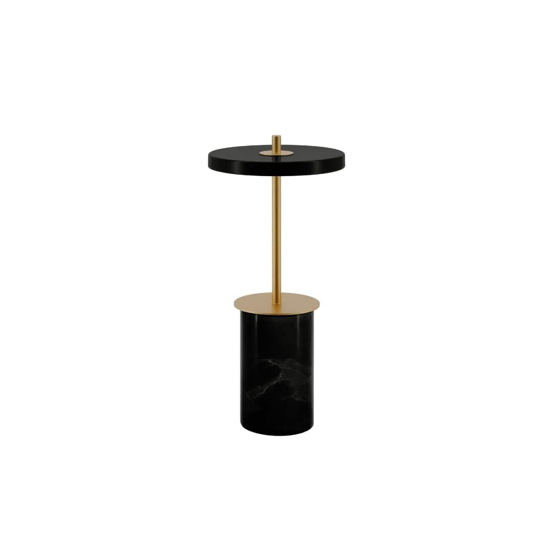 Asteria Move Mini Bordlampe Sort Marmor Umage