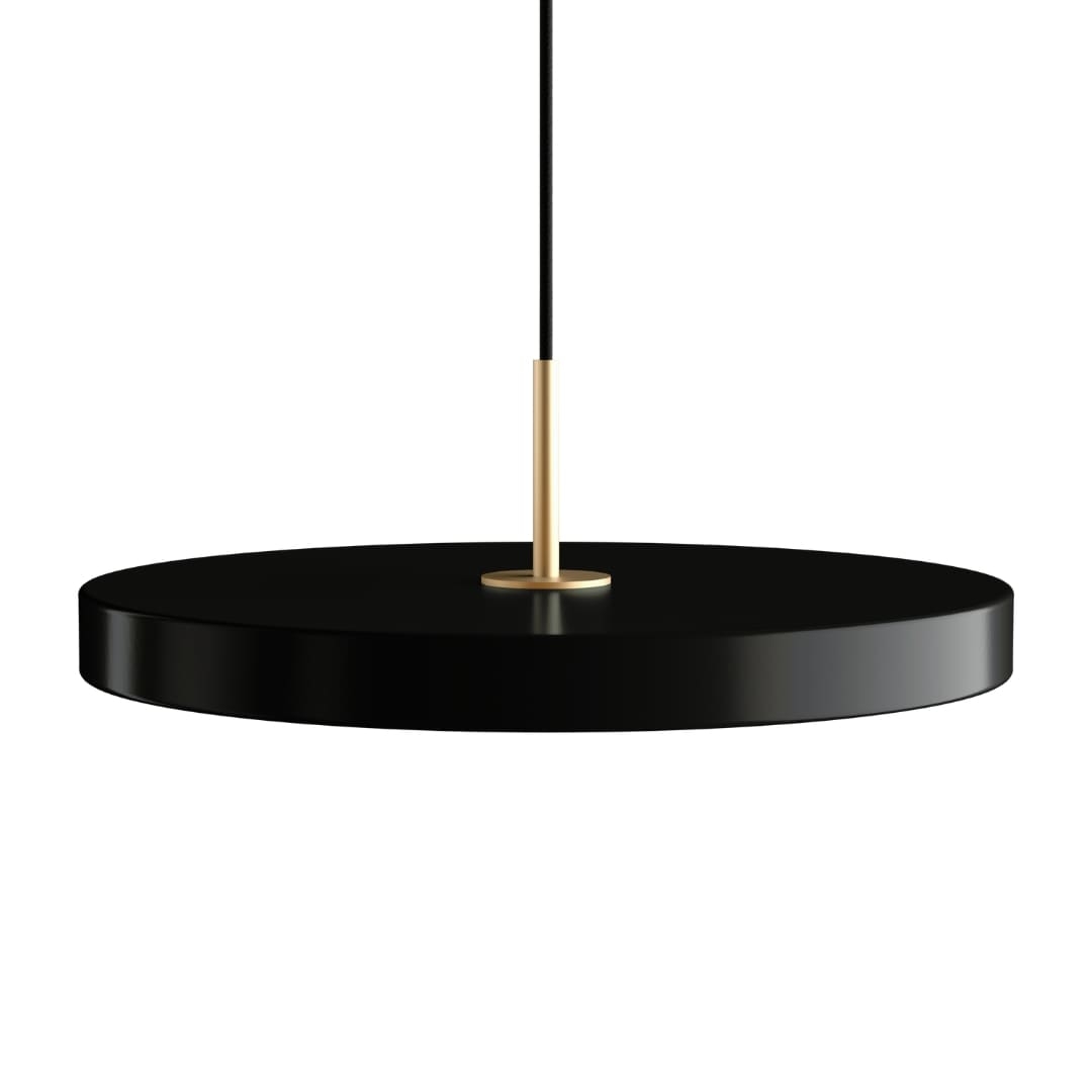Asteria Plus Medium Pendel Black Messingtop Umage
