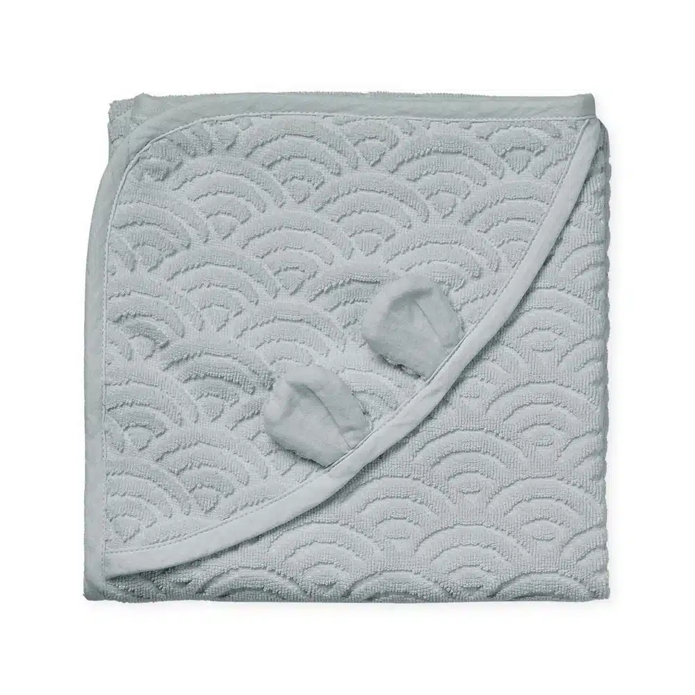 Cam Cam Babyhåndklæde Med Hætte ører Classic Grey