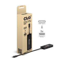 Club Csv 1553 Usb With Alt Mode Til 3xdisplayport Videoadapter Sort