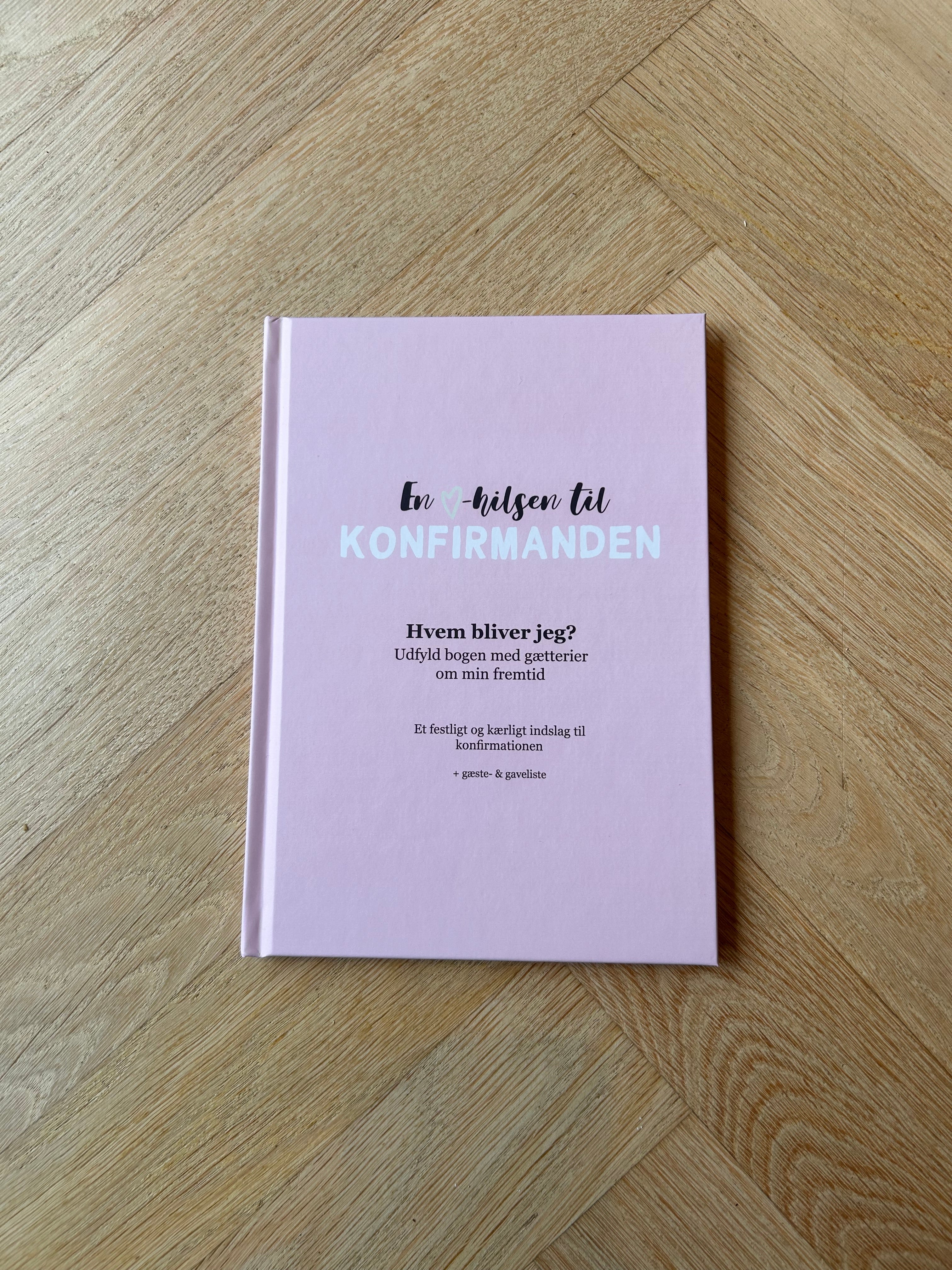 Gæstebog Til Konfirmanden Rosa Uden Grafik