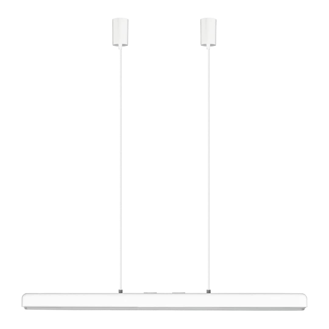 Hazel Branch Pendel White Brushed Steel Umage