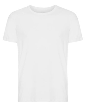 Hvid Bambus Tee Shirt Til Mænd Str