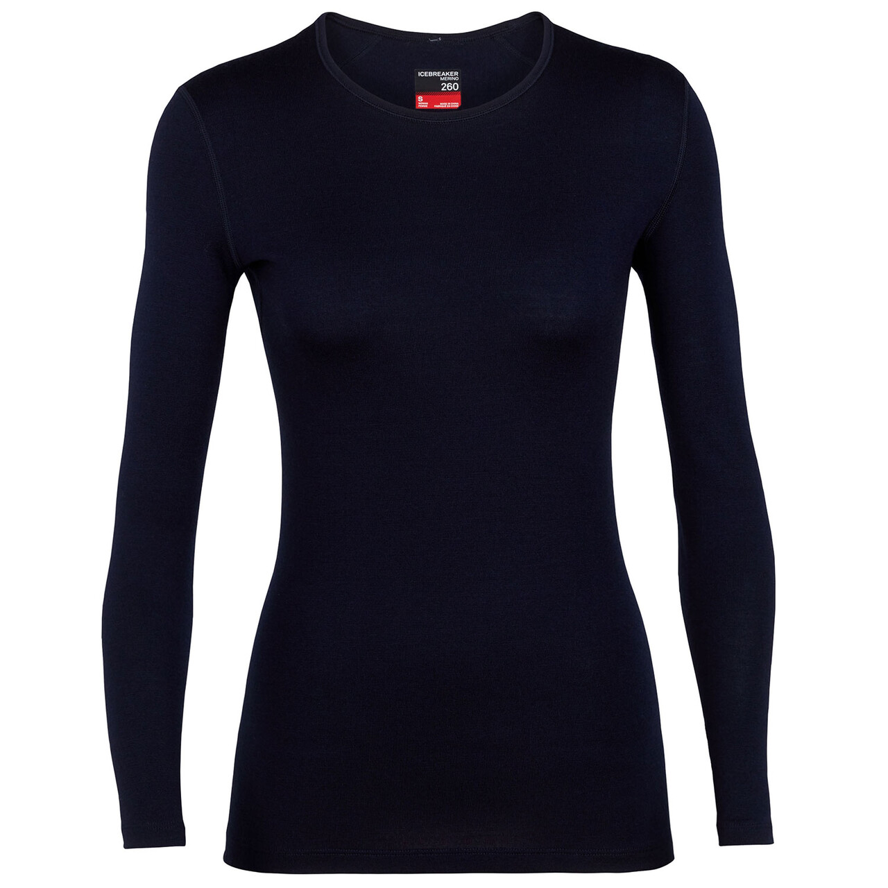 Icebreaker Womens 260 Tech Crewe Sort Black Large