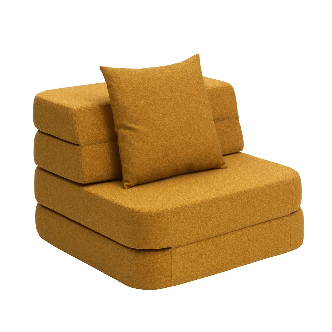Klipklap Fold Sofa Single Sennep Levering Oktober