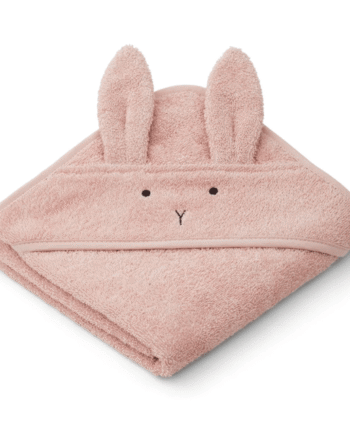 Liewood Albert Badehåndklæde Med Hætte Rabbit Rose