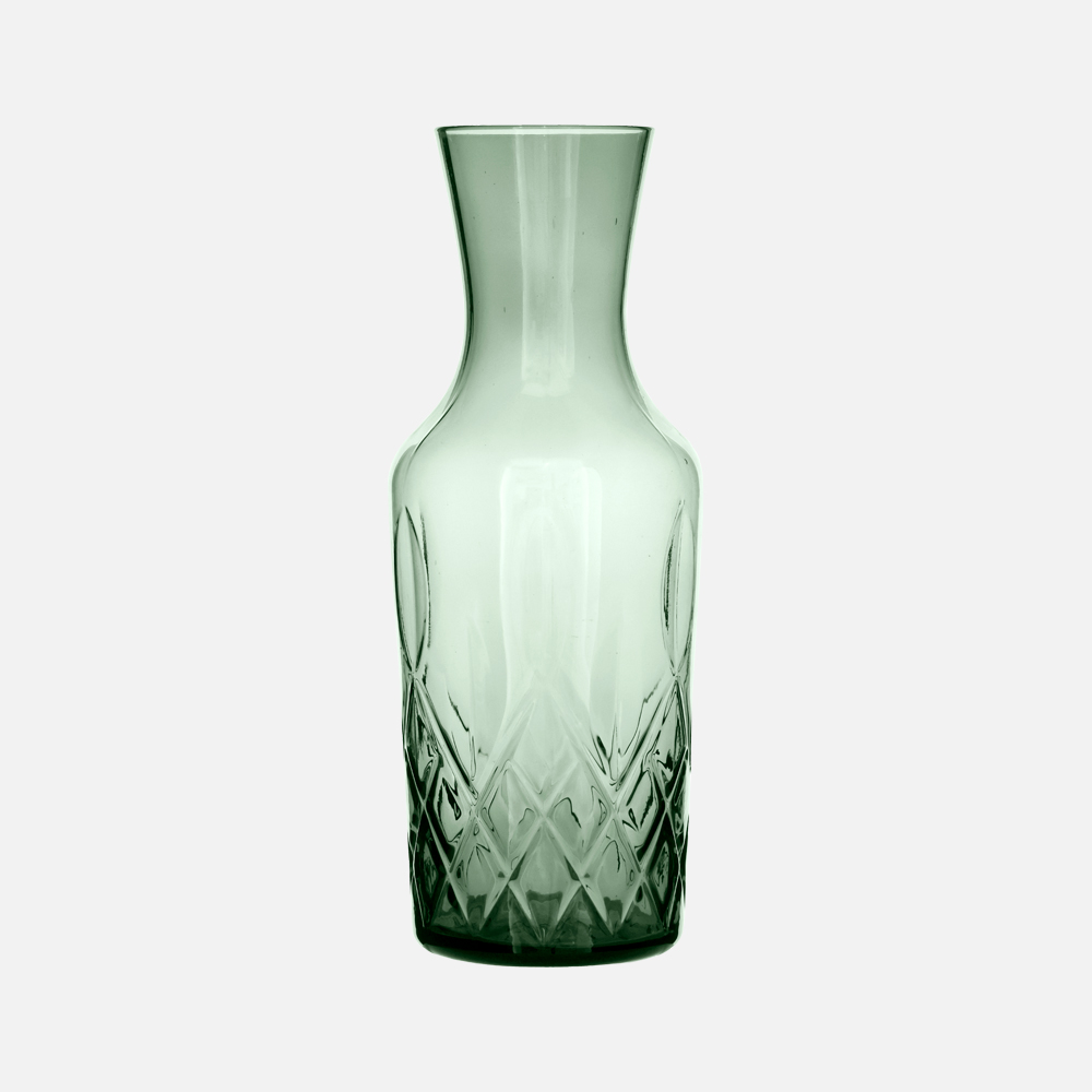 Lyngby Glas Sorrento Farvet Vandkaraffel Grøn