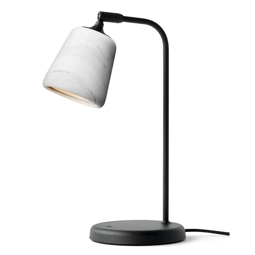 Material Bordlampe Hvid Marmor New Works