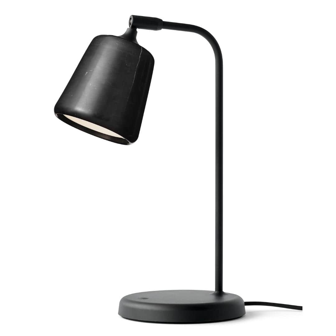 Material Bordlampe Sort Marmor New Works