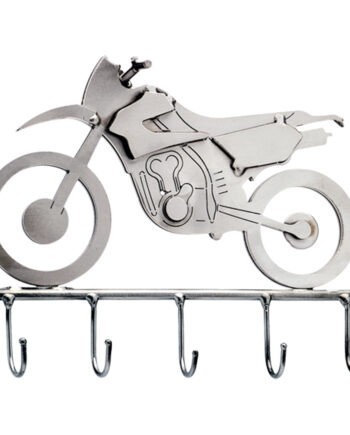 Metalfigur Motorcykelmekaniker Motocross Nøgleholder
