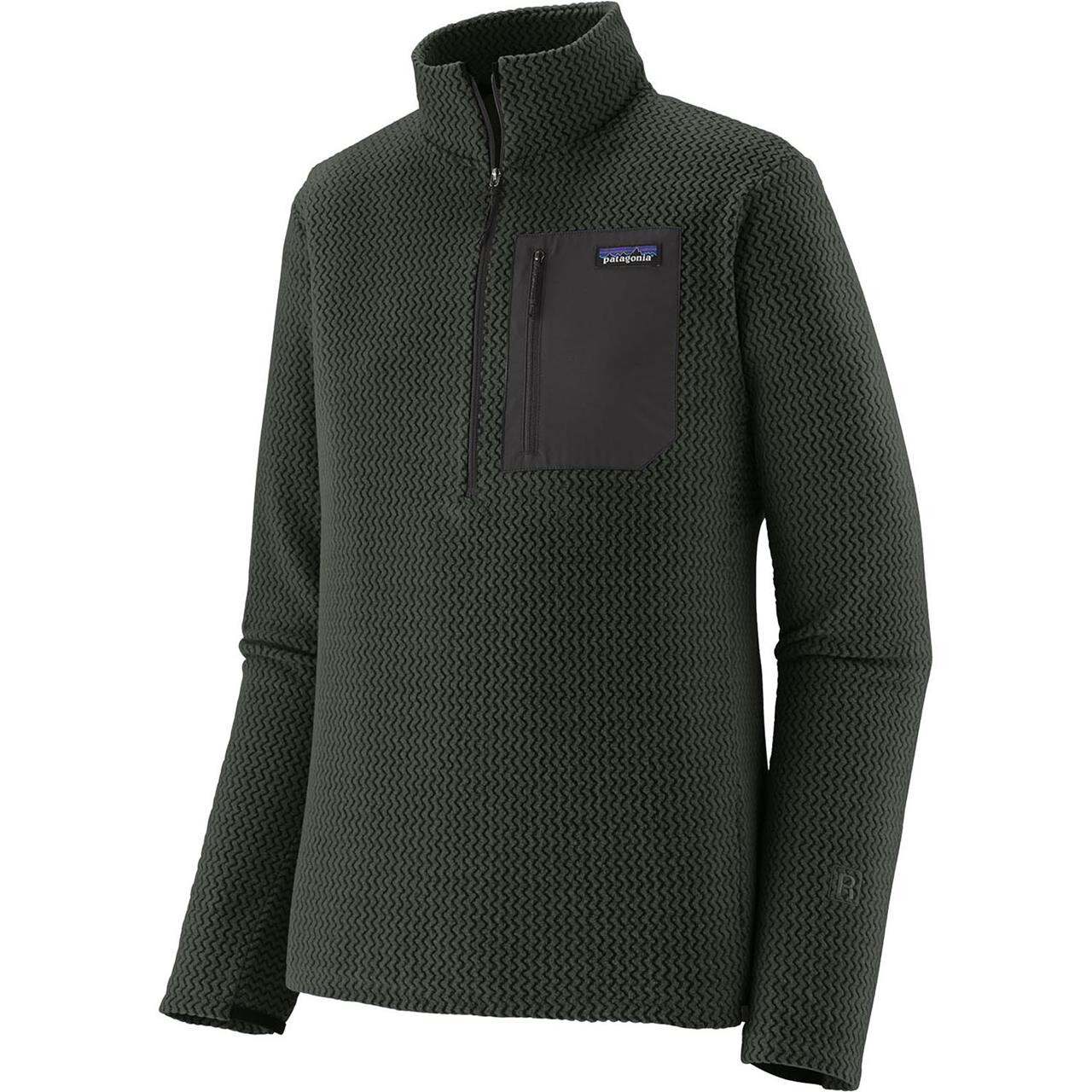 Patagonia Mens Air Zip Neck Sort Black Large