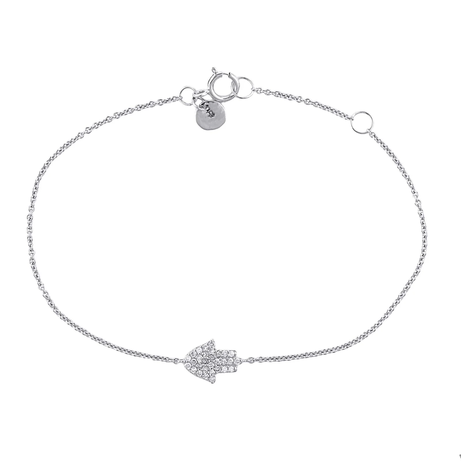 Petite Fashion Diamant Armbånd Hvidguld Alt Hvidguld