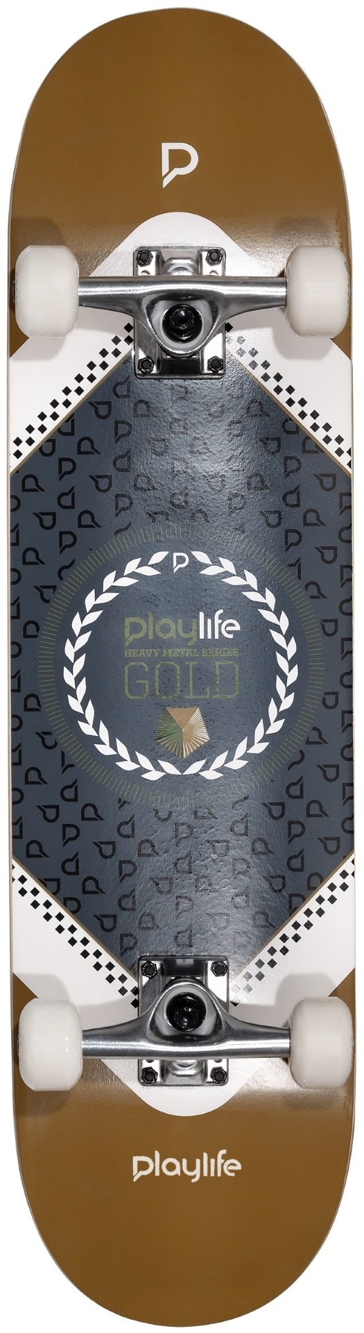 Playlife Heavy Metal Gold Skateboard