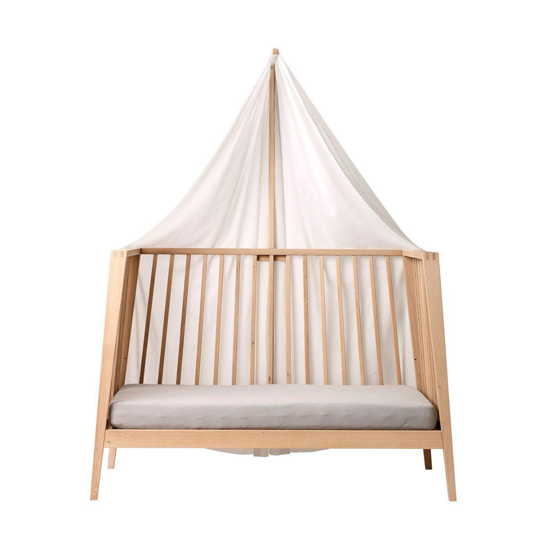 Sengehimmel Til Leander Linea Luna Babyseng Hvid