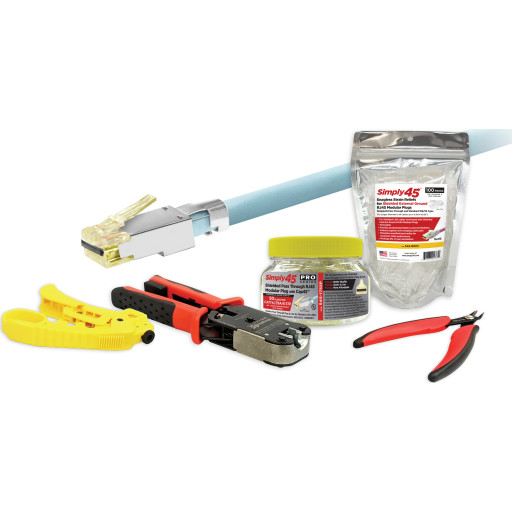 Simply45 Rj45 Starter Kit Cat6 Alt Til Komme Gang Skærmet