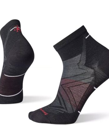 Smartwool Mens Run Zero Cushion Ankle Sort Black