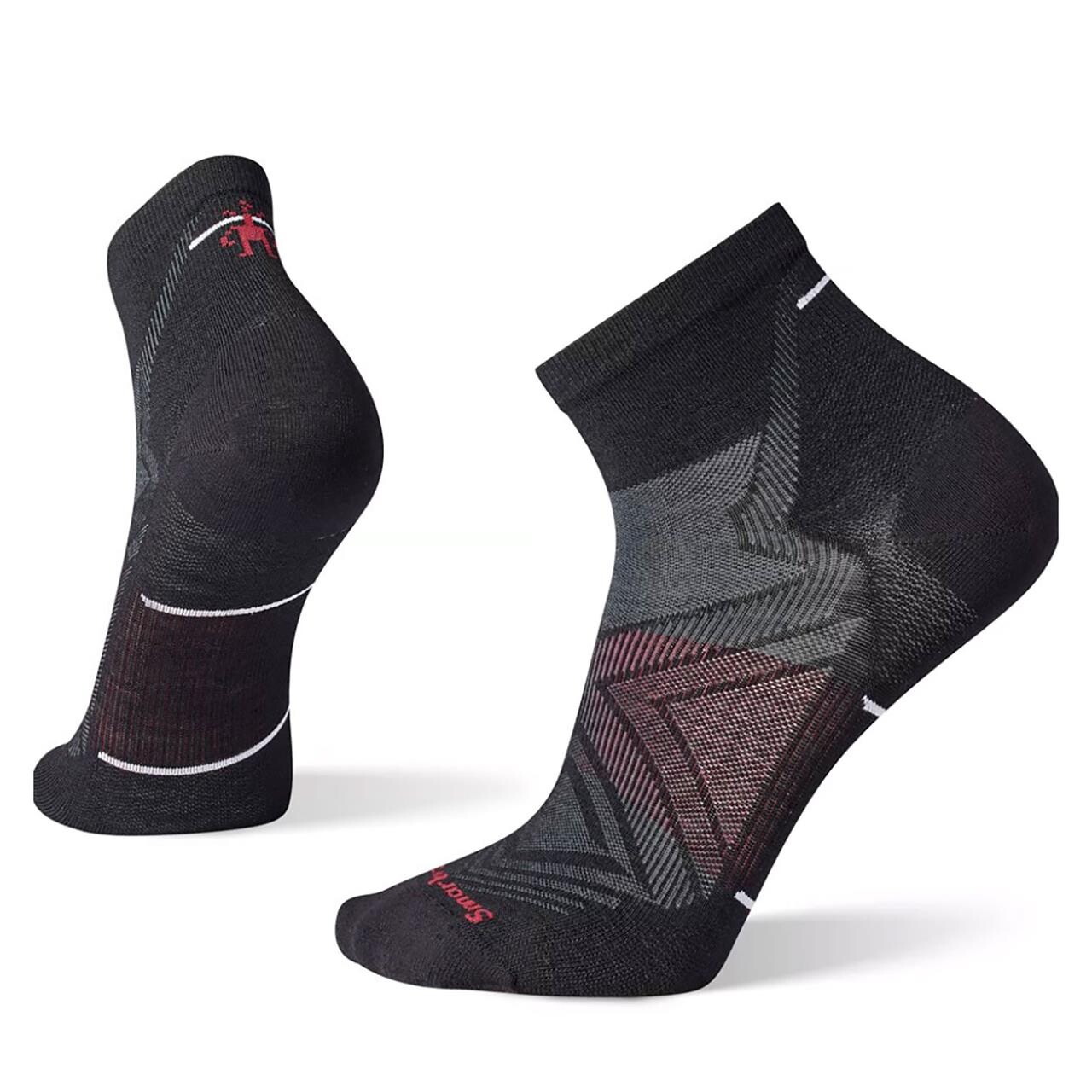 Smartwool Mens Run Zero Cushion Ankle Sort Black