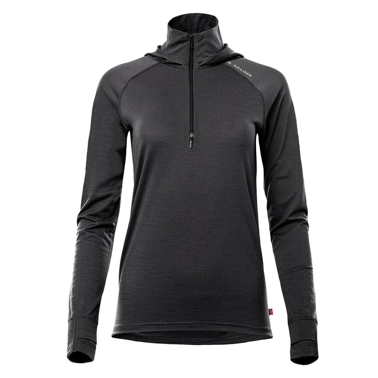 Aclima Womens Lightwool 180 Hoodie Grå Marengo