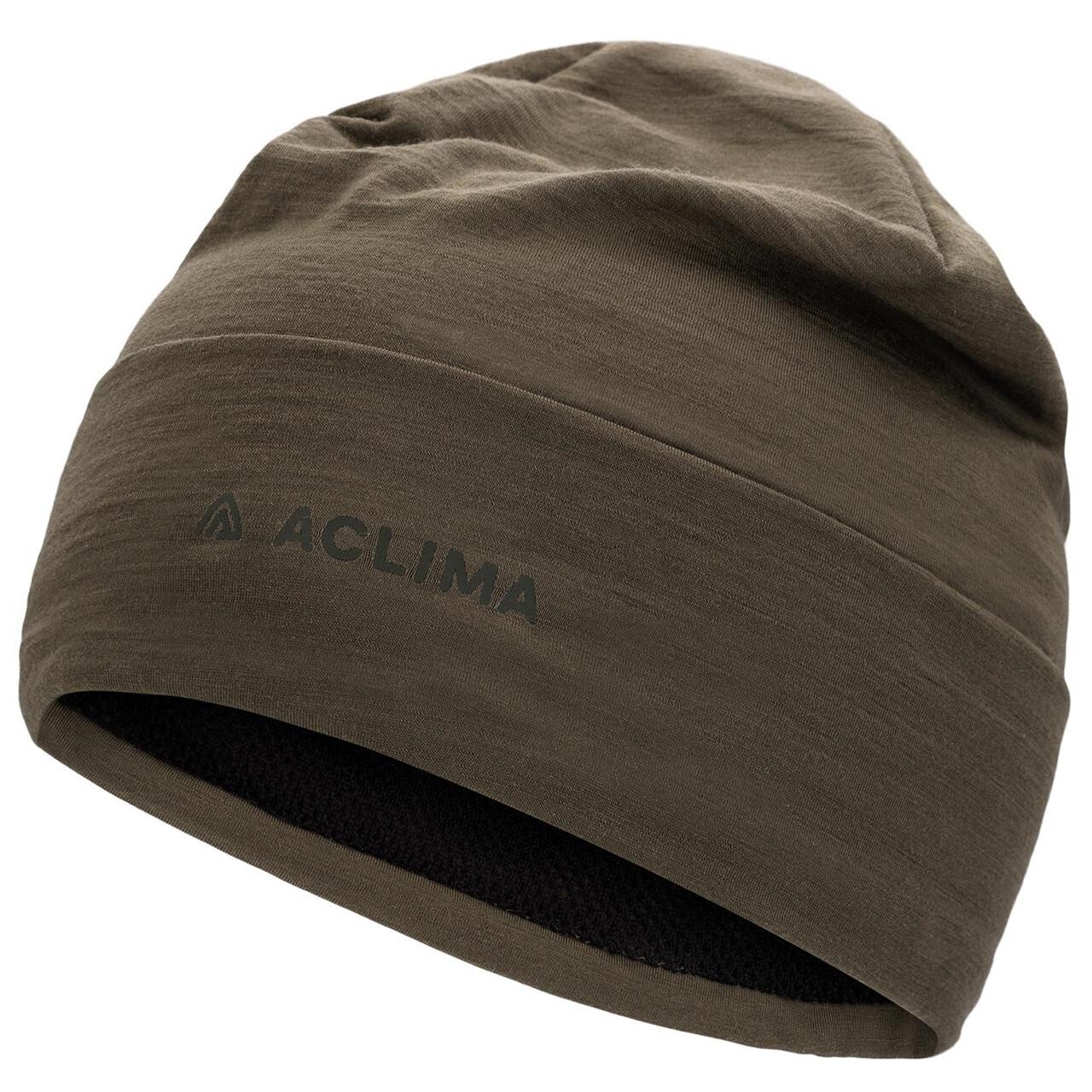 Aclima Woolnet Light Beanie Grøn Tarmac Large Large