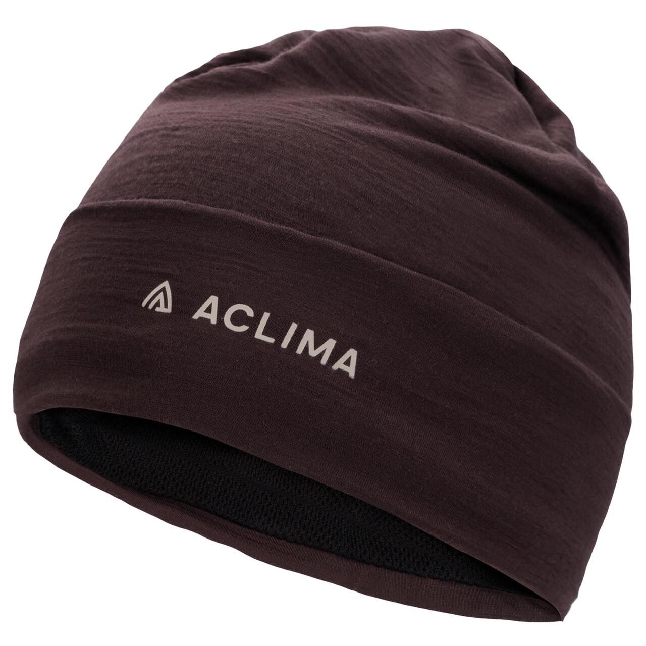 Aclima Woolnet Light Beanie Lilla Chocolate Plum Large Large