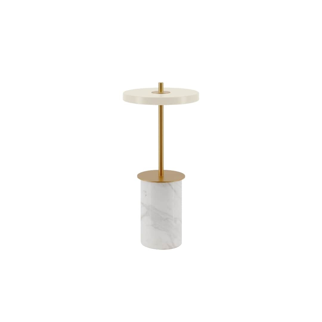 Asteria Move Mini Bordlampe Hvid Marmor Umage