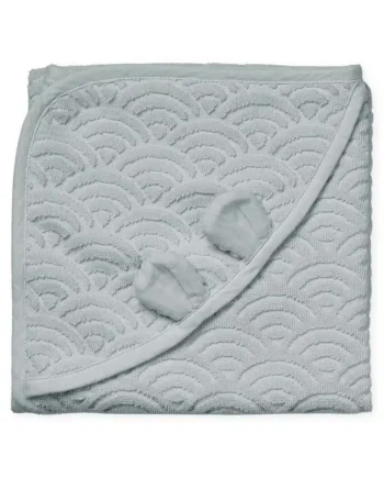 Cam Cam Babyhåndklæde Med Hætte ører Classic Grey