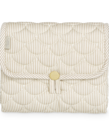 Cam Cam Copenhagen Quiltet Pusleunderlag Classic Stripes Camel