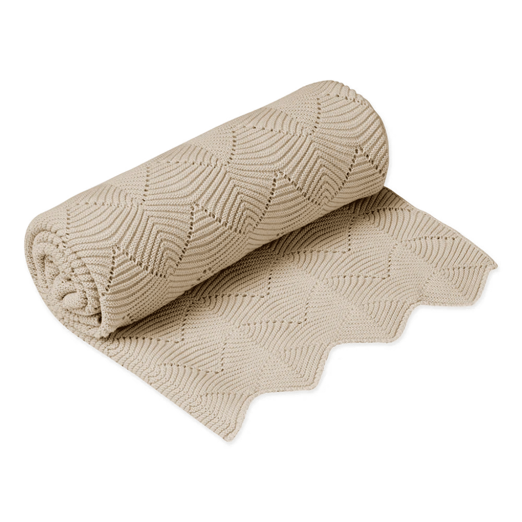 Cam Cam Copenhagen Scallop Striktæppe Almond