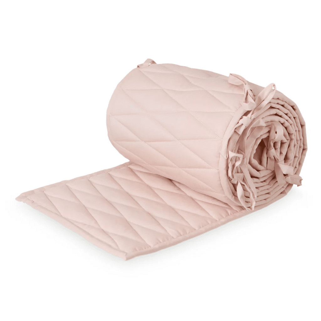 Cam Cam Copenhagen Sengerand Med Harlequin Broderi Blossom Pink