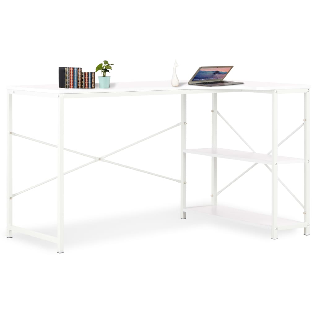 Computerbord 120x72x70 Hvid