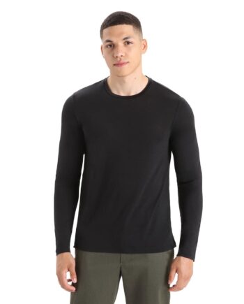 Icebreaker Mens Sphere Tee Sort Black