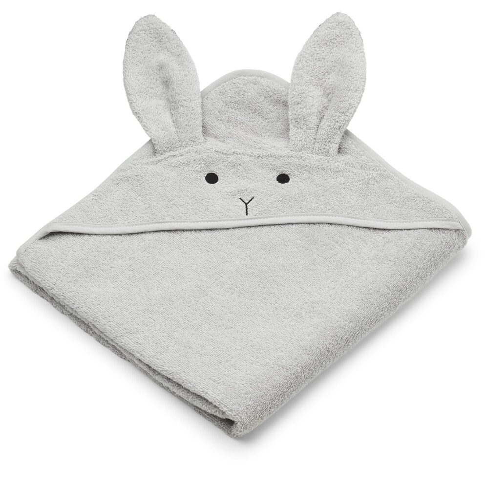Liewood Albert Badehåndklæde Med Hætte Rabbit Dumbo Grey