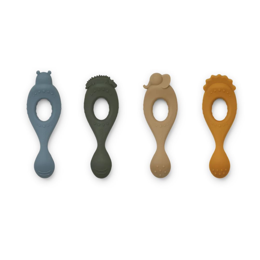 Liewood Liva Silikoneskeer Pak Safari Blue Multi Mix