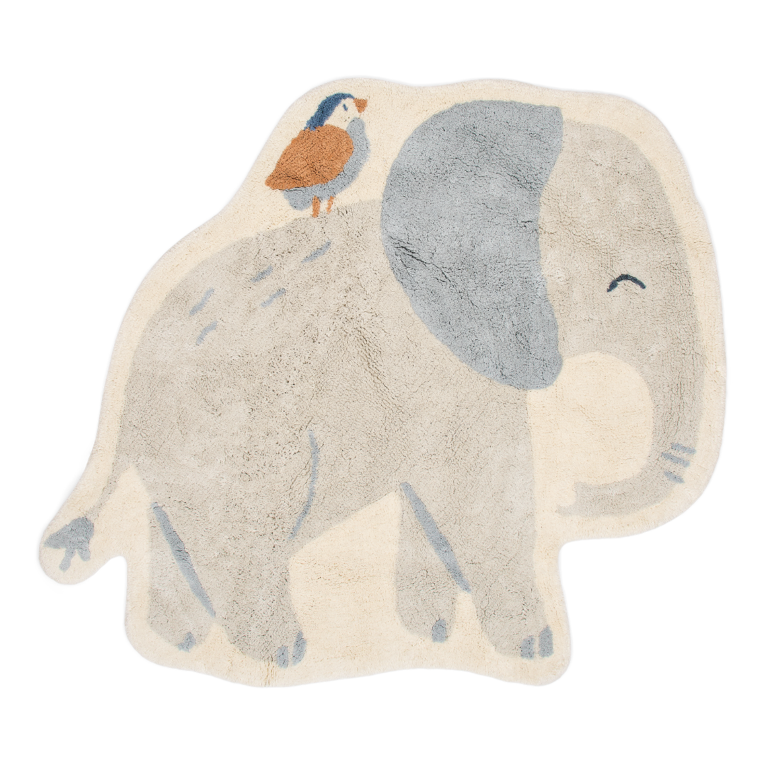 Little Dutch Gulvtæppe Elefant Grå 120