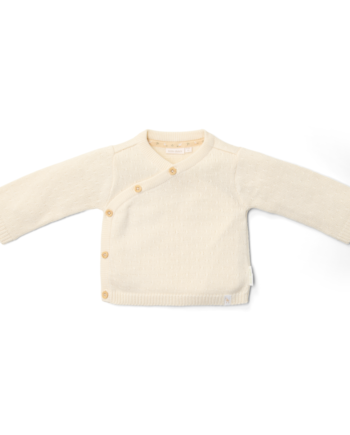 Little Dutch Strikket Cardigan Wrap Off White
