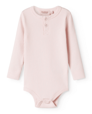 Marmar Langærmet Bodystocking Rib Mdr Rosa